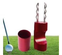 Fourche de golf verte, divot de golf en métal d'aluminium léger et portable | Métal Outil de réparation de Divot de Golf, fourche à gazon, outil de réparation de marques de balle, réparation de ga