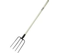 Fourche De Jardin À 4 Dents Avec Manche En Bois 80C015 Manche Droit, 150Cm De Long
