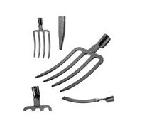 Fourche de jardin KADAX pignon à creuser 4 dents acier sans manche