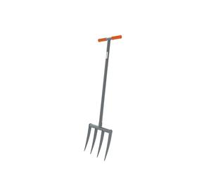 Fourche de jardin TERRADIX 4 x 250, design solide pour sols pierreux, enracinés et compactés - Largeur de travail 31 cm - Longueur des dents 25 cm