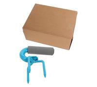 Fourche de Jardinage à 3 Dents en Acier au Carbone, Poignée Ergonomique | Aération Manuelle du Sol, Récolte de Tubercules, Bleu, pour Potager, Plates-bandes