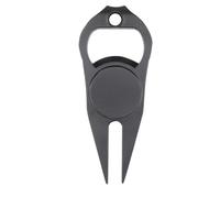 Fourche de réparation verte ondulée magnétique - Marqueur de balle, décapsuleur intégré | Outil de puits polyvalent Construction métallique durable Conception de poignée ergonomique Fixateur d'