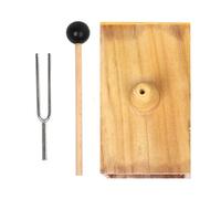 Fourche De Résonance Éducative Pour Les Expériences Sur Les Ondes Sonores Outil D'enseignement La Physique À Fréquence 512 Hz Démonstrateur Résonance Acoustique Texture En Bois Et En Métal