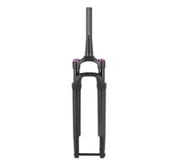 Fourche de suspension avant Mtlavishness en alliage d'aluminium, axe traversant 12x100 mm, blocage manuel, amortisseur à air pour vélo de route 700C offrant une stabilité accrue (Orange)