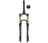 Fourche de suspension de vélo de montagne, 120 mm, axe QR, tube conique de 1 1/8, verrouillage manuel à distance pour XC