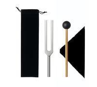 Fourche de Tuning, 432Hz Diapason Thérapeutique en Alliage d'Aluminium avec Marteau en Bois, Tuning Fork pour Test Auditif, Thérapie Sonore, Relaxation Énergétique, Système Nerveux et Méditation