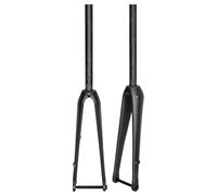 Fourche De Vélo De Route 700C Fourche Rigide Fixe en Fibre De Carbone 1 1/8 ''Tube Droit/Conique Lumière Vélos Fourche Avant QR 9 X 100 Mm Axe Traversant 12 X 100 Mm(Straight Tube,Thru Axle)