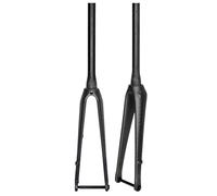 Fourche De Vélo De Route 700C Fourche Rigide Fixe en Fibre De Carbone 1 1/8 ''Tube Droit/Conique Lumière Vélos Fourche Avant QR 9 X 100 Mm Axe Traversant 12 X 100 Mm(Taper Tube,Thru Axle)