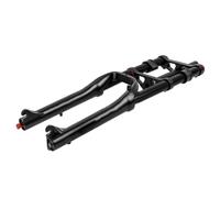 Fourche de vélo Fat Bike 20 pouces, suspension pneumatique à double épaulement, débattement de 110 mm, pneu de 4 pouces, réglage du rebond avant droit, verrouillage manuel, frein à disque QR, pour vé