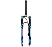 Fourche de VTT à Suspension Débattement de 120 mm 26 27,5 Et 29 Pouces Amortissement à Air Réglable Axe Avant Droit de 1-1/8" Axe QR de 9 mm