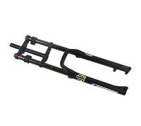 Fourche Fat Bike 26 Pouces Fourche À Suspension Air Pour Vélo Électrique Neige/Plage/XC Pneu 4.0" 1-1/8" Double Épaule Réglage De L'amortissement Frein À Disque QR Voyage 140mm ( Color : Black , Size