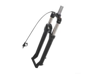 Fourche hydraulique pour VTT avec direction et couronne en alliage d'aluminium pour une performance sur une piste simple et rocailleuse (69,8 cm gris clair)