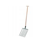 Fourche KADAX tte à pignon, 6 dents, pour pommes de terre, betteraves, métal, solide, 140 cm