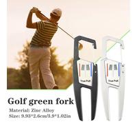 Fourche Magnétique Verte De Golf En Alliage De Zinc, Outil De Réparation De Golf, Accessoires De Putt Parter Pour Golfeur W8p9