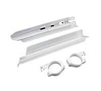 Fourche Moto Cache Couvercle de Protection pour Fourche Avant, Absorption des Chocs, adapté à Kawasaki KLX 250 300R 650 650R KDX 125 200(White and White)
