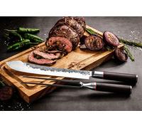 Fourche pour découper - FORGED - SEBRA - Acier japonais 440C - Manche en bois Dalbergia - L 39 cm