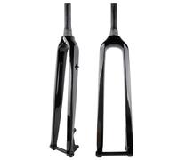 Fourche Rigide De Vélo De VTT En Carbone 26'' 27,5'' 29'' 1-1/8'' Tube Droit/conique Vélos Fourche Avant Axe Traversant 15x100mm Fourches Rigides De Vélo Double Acheminement(Tapered tube,Gloss 29'')