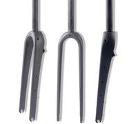 Fourche Rigide en Fibre De Carbone 700c 1-1/8'' Tube Droit/Conique à Dégagement Rapide 9 X100mm Frein à Disque Fourche De Vélo De Route De Gravier, Matt Black, Tapered