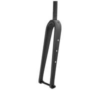 Fourche Rigide Gravel Route Fourche Rigide En Fibre Carbone 700C Fourche De Vélo À Frein À Disque De 28,6 Mm Axe Traversant 12 X 100 Mm Tube Droit/conique 1 1/8 Fourche Rigide Roue 700x45C(Matte black