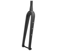 Fourche Rigide Gravel Route Fourche Rigide En Fibre Carbone 700C Fourche De Vélo À Frein À Disque De 28,6 Mm Axe Traversant 12 X 100 Mm Tube Droit/conique 1 1/8 Fourche Rigide Roue 700x45C(Matte black