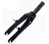 Fourche Rigide pour vélo Pliant en Fibre de Carbone de 14 Pouces, Tube Droit de 1-1/8", Fourche de vélo BMX V-Brake/C Brake QR 9 x 74 mm, Fourche Avant ultralégère sans Filetage,
