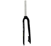 Fourche Rigide pour VTT 26/27,5 Pouces, Frein à Disque, Fourche Avant ultralégère à Tube Droit sans Filetage 9 x 100 mm, Alliage d'aluminium 1-1/8" (Couleur : Noir-Vert, Taille : 2
