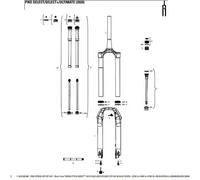 Fourche Rockshox Top Cap Db Splined 35mm Noir