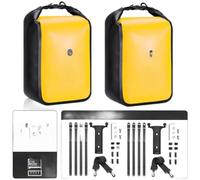 Fourche Vélo Étanche 10L pour Terrain Fourche Vélo Étanche | Fourche pour avant, design compact 19x10x9cm, idéal sentiers, boue, eau, météo(2 Sets Yellow)