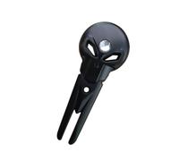 Fourche verte pour les zones de gazon pressé, conception de crâne à deux dents en métal avec poche de transport pour le jeu de parcours, utilisation quotidienne, fourche de golf, soins verts, crâne de