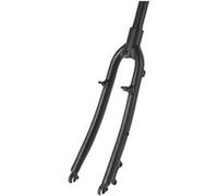 Fourche vtc 28 alu ahead-set 1 1/8 noir v-brake a tasseaux+disque is