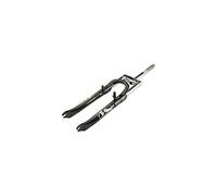 Fourche vtt 24" suspendue noire filetee 1" deb:60mm v-brake a tasseaux/disque is