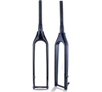 Fourche VTT 26/27.5/29" Ih Fourche Rigide Conique Full Carbon Fiber 15x110mm Thru Axle Bike Fork Disc Brake Tube Conique Fourche Avant De Vélo sans Filetage Ultra Light, Glossy Black, 29''