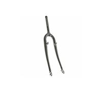 Fourche vtt 26'' rigide cintree acier chrome avec tasseaux pivot filete 22,2mm - 1 (230mm-fileté sur 140mm) Chrome G