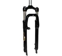 Fourche VTT à ressort réglable-blocable deb. 60mm pivot lisse 296mm 1''1-8-28,6 éxterieur compatible V-Brake-disc Zoom 386MLO Noir