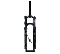 Fourche VTT Descente 26/27.5/29" Suspension Pneumatique QR9mm Frein Disque | Course 120mm Verrouillage Manuel Réglage Du Retour Pivot Droit/Conique Fourche Avant De Vélo