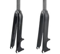 Fourche Vtt Fourche de vélo en carbone Fourche de vélo pliante Fourches avant de vélo 14 16 18 20 22 pouces Tube de direction 1-1/8 pouces Frein à disque Fourches Pour VéLo(Gloss 14 inch 74mm)