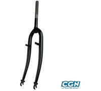 Motodak Fourche VTT 26" acier noir filetée 1" V-Brake à tasseaux