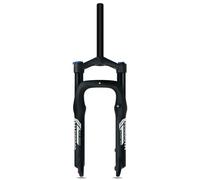Fourches À Suspension Vélo 20/26 Pouces 4.0 Fat Bike Fourche 1-1/8 Frein À Disque Fourche Pneumatique Voyage 120mm Réglage du Rebond QR 9mm(Schwarz,20")