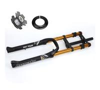 Fourches À Suspension Vélo 26 Pouces 4.0 Fat Bike Fourche Avant Droite Une Descente Vélo Montagne Fourche VTT 1-1/8 Frein À Disque Fourche Pneumatique Voyage 170mm Fourche Avant Vélo Électrique BMX 28