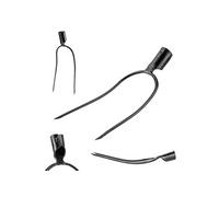 Fourches de jardin économiques KADAX 2 dents pour foin, fumier, acier, sans manche