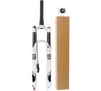 Fourches Pneumatiques à Suspension De VTT 26 27,5 29 Pouces, Alliage De Magnésium 1-1/8" Steerer Droit Vélo VTT Fourche Avant Débattement, Tapered Remote Lock, 27.5 inch