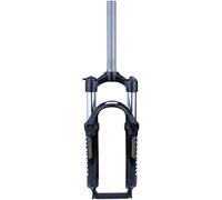 Fourches pour vélo Fourche À Suspension De Vélo De Montagne De 20 Pouces, Voyage 80 Mm VTT BMX Fourche Avant De Vélo Pliante Pliante 1-1/8" Fourche Droite 9 Mm QR Verrouillage Manuel(White,20'')