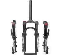 Fourches pour vélo Fourches à suspension for VTT Fourche pneumatique VTT 20 pouces Fourche avant droite 1-1/8" Frein à disque Dégagement rapide 100 mm Débattement 80 mm avec verrouillage manuel