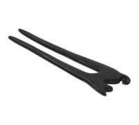 Fourchette à Cheveux en Bois Foncé Tête de Chat pour Chignon | Sculptée un Style Vintage Chic, Surface Lisse Qui Protège les Cheveux, Glisse Facilement le Chignon, pour Femmes