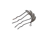 Fourchette à cheveux en U Peigne à cheveux en forme de U avec strass et pompon perles, style antique, épingles métal haut gamme for femmes Pour se déguiser