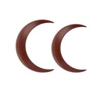 Fourchette à cheveux, épingles à cheveux pour femmes en forme de lune, épingle à cheveux française pour fêtes d'anniversaire, danses, activités de vacances, cosplays (2 pièces) (Brown)