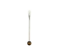 Fourchette à fruits en acier inoxydable 304 de qualité alimentaire avec poignée en pierre naturelle pour mélanger le café, servir des gâteaux et décoration de la maison, pics à fruits ergonomiques