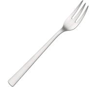Fourchette à gâteau WMF Corvo 16 cm, protection Cromargan, acier inoxydable mat, résistant aux rayures, va au lave-vaisselle