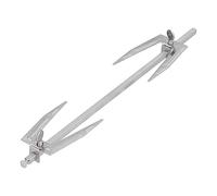 Fourchette à rôtir rotative en acier inoxydable, fourchette à poulet grillé pour rôtisserie, conception de rotation à 360 degrés avec 1 arbre et 2 fourchettes, accessoires de