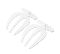 Fourchette à salade, design à 3 dents, mélangeur de fruits à salade, set de 2 couverts design fourchette, griffes, fabriqué à la main en matériaux PP, cadeaux pratiques et multifonctionnels